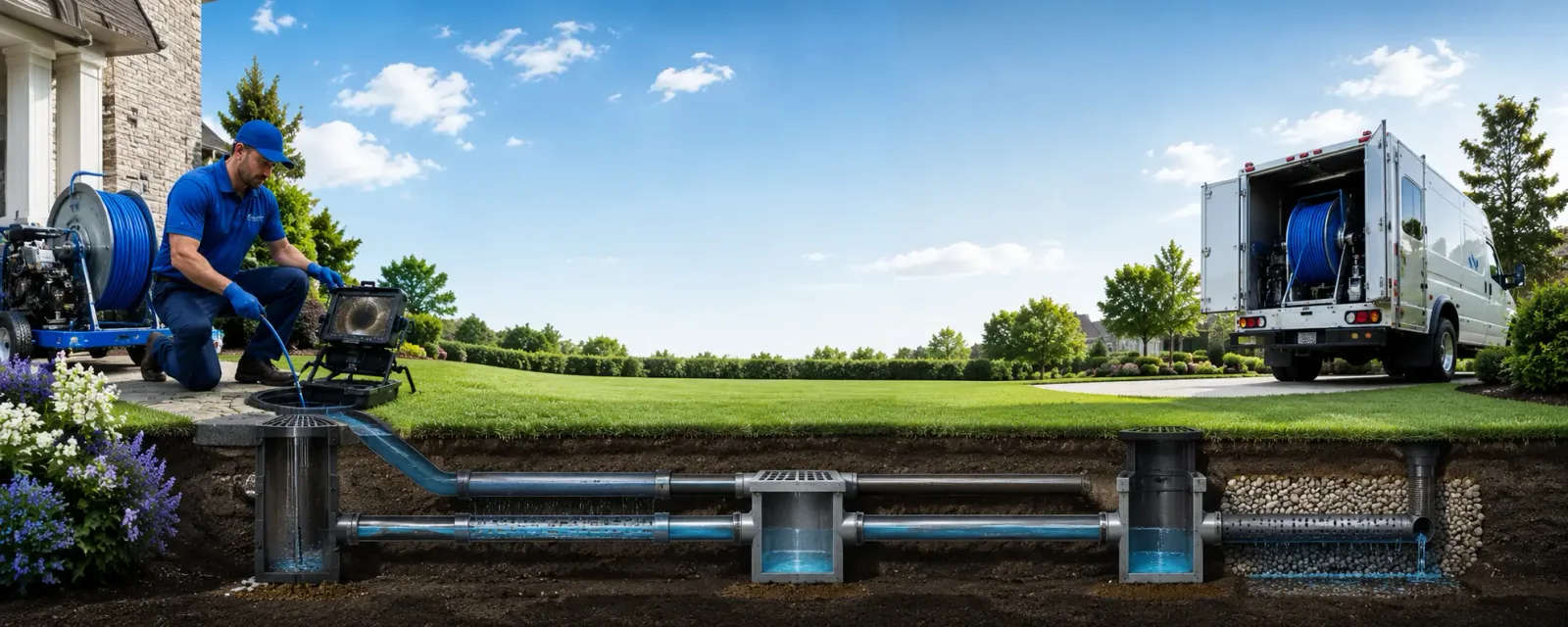 Outdoor drain cleaning information for Delco, NC